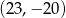 (2 3,− 20) 