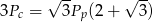  &radic; -- &radic; -- 3Pc = 3Pp(2 + 3) 