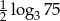 1 lo g 75 2 3 