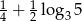 1 + 1 lo g 5 4 2 3 