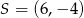 S = (6,− 4) 