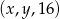 (x ,y ,16) 