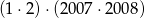 (1 &sdot;2)&sdot; (2007 &sdot;2008) 