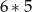 6&lowast; 5 