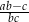 ab&minus;c bc 