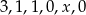 3,1,1,0 ,x,0 
