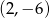 (2,− 6) 