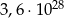 3,6 ⋅1028 