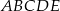 ABCDE 