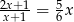 2x+-1 5 x+1 = 6x 