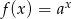  x f (x) = a 
