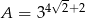  &radic; - A = 34 2+2 