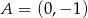 A = (0,&minus; 1) 