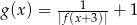 g(x) = |f(x1+3)| + 1 