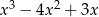  3 2 x &minus; 4x + 3x 