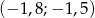 (&minus; 1,8;&minus; 1,5) 