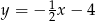  1 y = &minus; 2x &minus; 4 