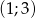 (1;3) 