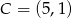 C = (5,1) 