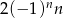 2(− 1)nn 
