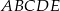 ABCDE 