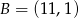 (11 ,1) 