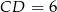CD = 6 
