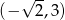  √ -- (− 2,3) 