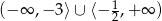  1 (− ∞ ,− 3⟩ ∪ ⟨− 2,+ ∞ ) 