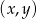 (x,y) 