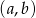 (a,b) 