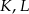 K ,L 