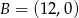 B = (12,0) 