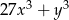 27x3 + y3 