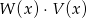 W (x)&sdot;V (x) 