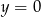 y = 0 