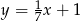y = 17x+ 1 
