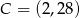 C = (2,28) 