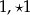 1,⋆1 