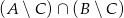 (A ∖ C) &cap; (B ∖C ) 
