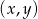 (x,y) 
