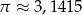 &pi; &asymp; 3,1415 