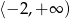 ⟨&minus; 2,+ &infin; ) 