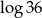 log3 6 