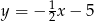 y = &minus; 12 &minus; 5 