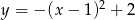  2 y = &minus; (x &minus; 1) + 2 