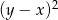  2 (y &minus; x) 