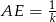  1 AE = k 