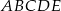 ABCDE 