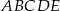 ABCDE 